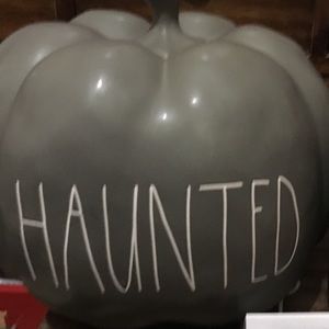 Reserved Dunn haunted grey pumpkin large